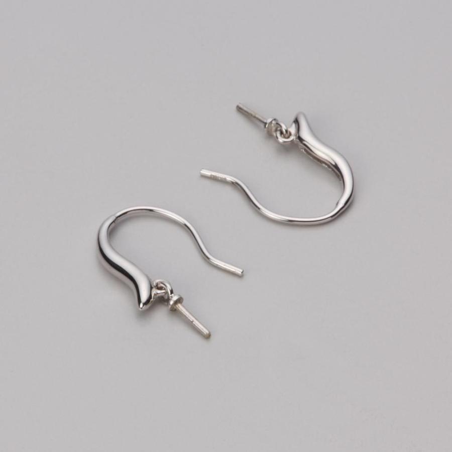 [ムーンレーベル 公式] パール アメリカンピアス レディース あこや真珠 8.0mm アコヤ 真珠 ピアス K18WG ホワイトゴールド  HA00080R11SG0716W0の画像