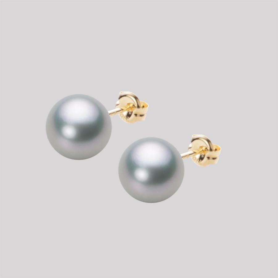 [ムーンレーベル 公式] パール ピアス レディース あこや真珠 8.0mm アコヤ 真珠 ピアス K18 イエローゴールド 18金  HA00080R12SG0PA03Y