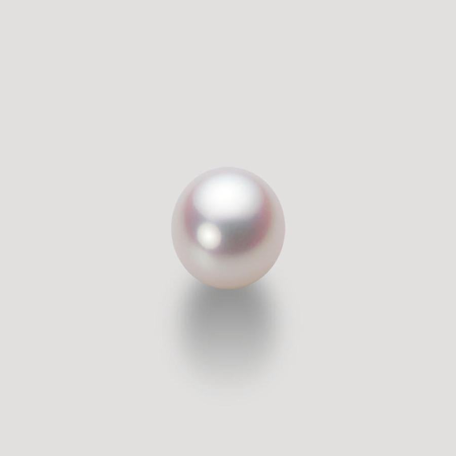 [ムーンレーベル 公式] 一粒 パールネックレス レディース 8.5mm アコヤ 真珠 ペンダント K18WG ホワイトゴールド  HA00085D12WPN647W0の画像