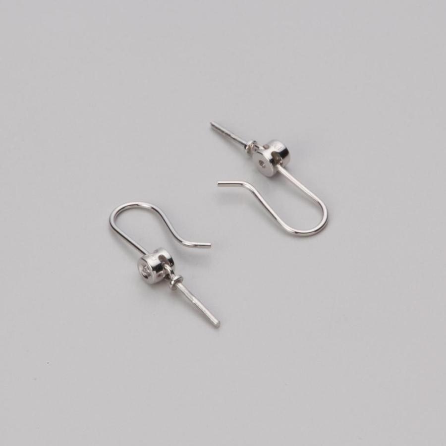 [ムーンレーベル 公式] パール アメリカンピアス レディース あこや真珠 8.5mm アコヤ 真珠 ピアス K18WG ホワイトゴールド  HA00085R11CW0885W0の画像