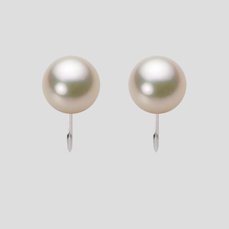 [ムーンレーベル 公式] パール イヤリング レディース あこや真珠 8.5mm アコヤ 真珠 イヤリング Pt900 プラチナ HA00085R12CG0Y09P0