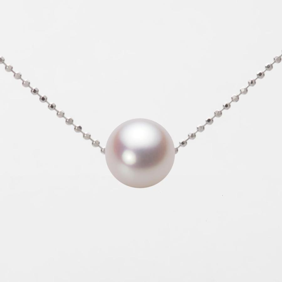 ムーンレーベル 公式] 一粒 パールネックレス レディース 8.5mm アコヤ  