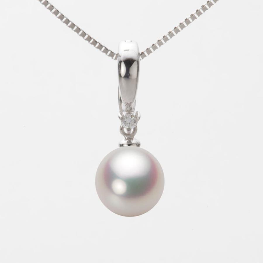 [ムーンレーベル 公式] パール 指輪 レディース 9.0mm アコヤ 真珠 ペンダント トップ K18WG ホワイトゴールド HA00090R11WPG334W0-T