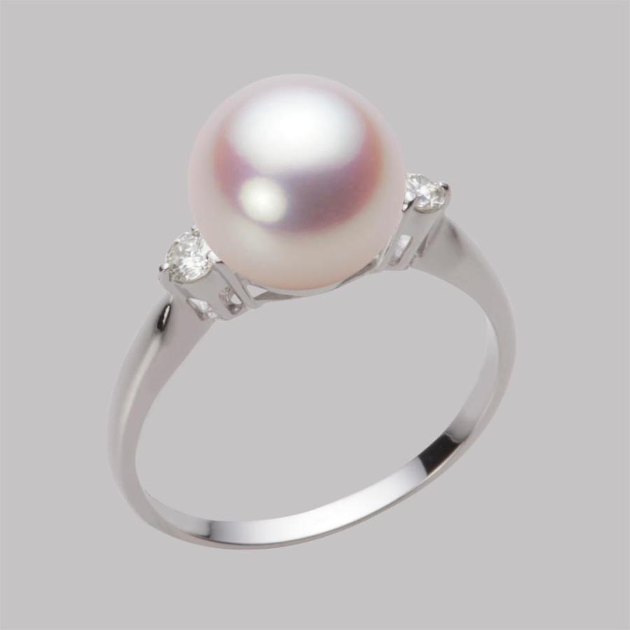 ムーンレーベル 公式] パール 指輪 レディース 9.0mm アコヤ 真珠