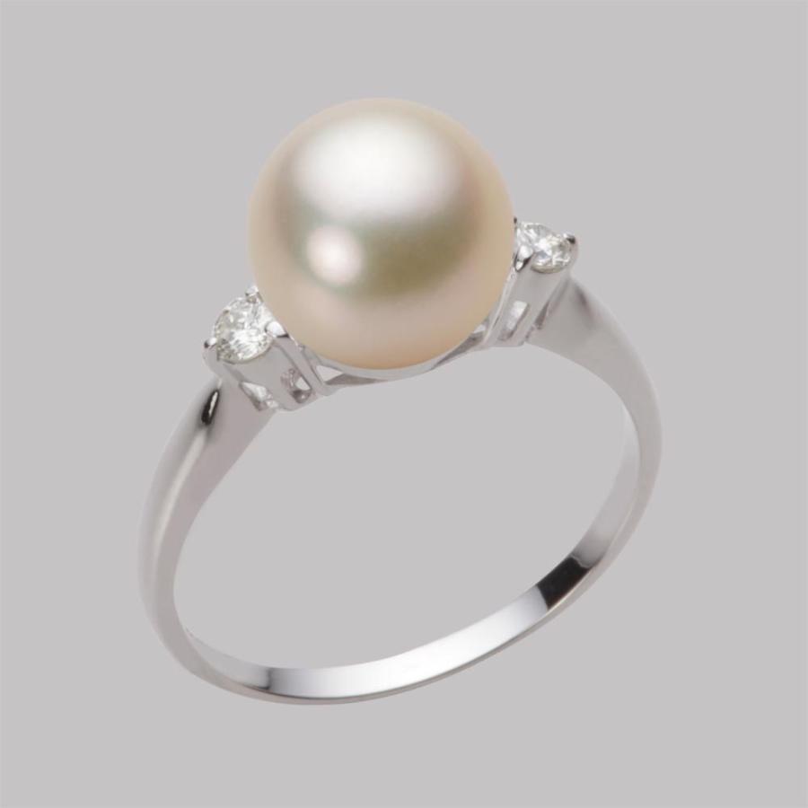 ムーンレーベル 公式] パール 指輪 レディース 9.0mm アコヤ 真珠