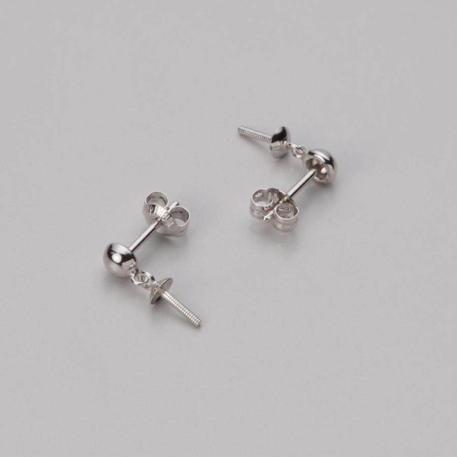 [ムーンレーベル 公式] パール ピアス レディース ぶら下がり あこや真珠 9.0mm アコヤ 真珠 ピアス K14WG ホワイトゴールド  HA00090R13WPGPA20Wの画像