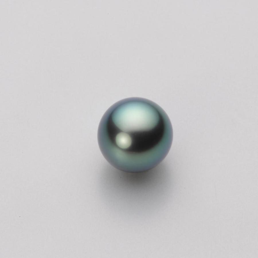 [ムーンレーベル 公式] ブラックパール ピアス 8mm 黒蝶 真珠 ピアス K14WG ホワイトゴールド レディース NB00008R11DG0PA01W