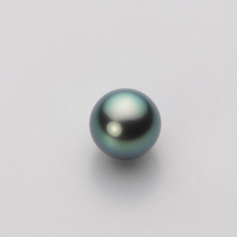 [ムーンレーベル 公式] ブラックパール 指輪 9mm 黒蝶 真珠 リング PT900 プラチナ レディース NB00009R11DG0R02P9の画像