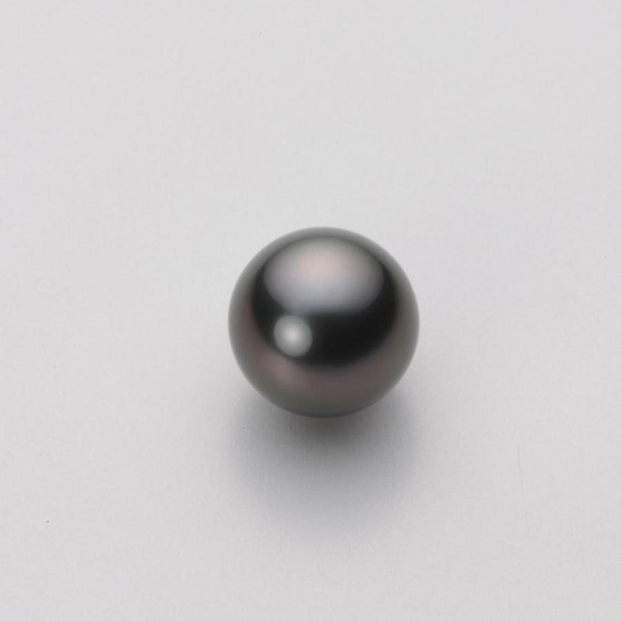 [ムーンレーベル 公式] ブラックパール 9mm 黒蝶 真珠 ペンダント トップ K18WG ホワイトゴールド レディース NB00009R12BK0334W0-Tの画像