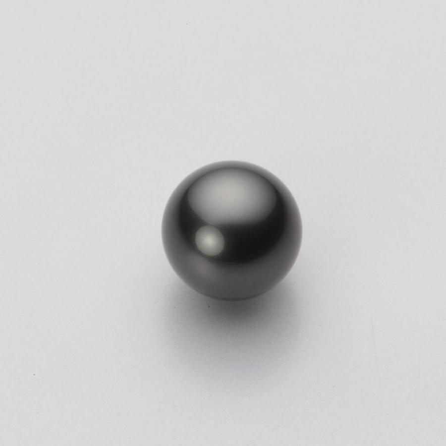 [ムーンレーベル 公式] ブラックパール 指輪 9mm 黒蝶 真珠 リング K18WG ホワイトゴールド レディース NB00009R13BK0D01W9の画像