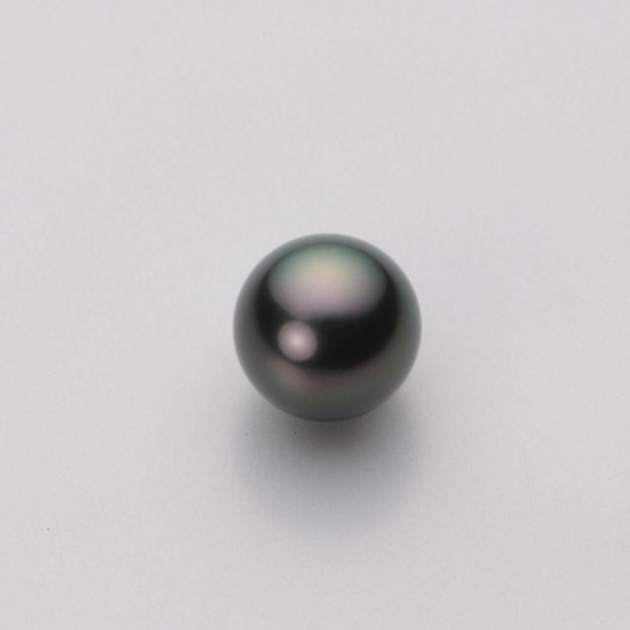 [ムーンレーベル 公式] ブラックパール ピアス 9mm 黒蝶 真珠 ピアス K18WG ホワイトゴールド レディース NB00009R21BK0638DWの画像