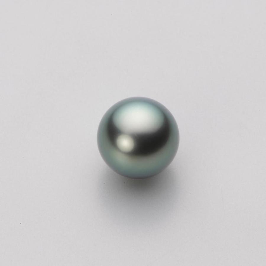 [ムーンレーベル 公式] ブラックパール ピアス 9mm 黒蝶 真珠 ピアス K18WG ホワイトゴールド レディース NB00009R22DG0638DWの画像
