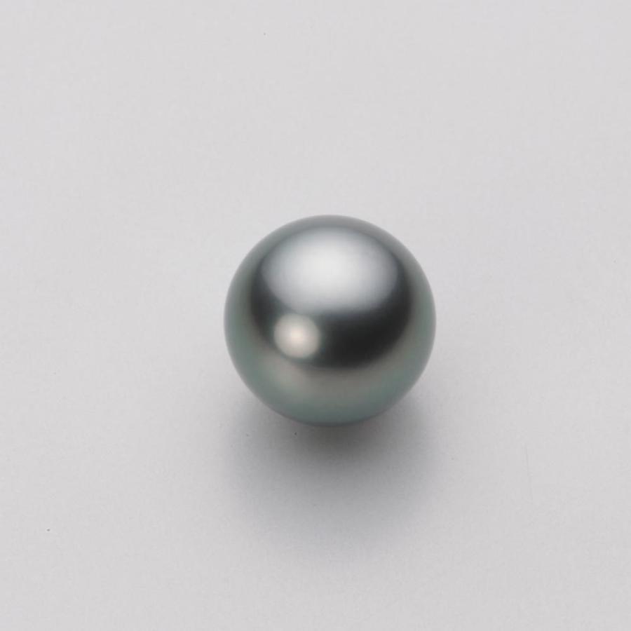 [ムーンレーベル 公式] ブラックパール ピアス 10mm 黒蝶 真珠 ピアス K18WG ホワイトゴールド レディース NB00010R13DG0885W0の画像