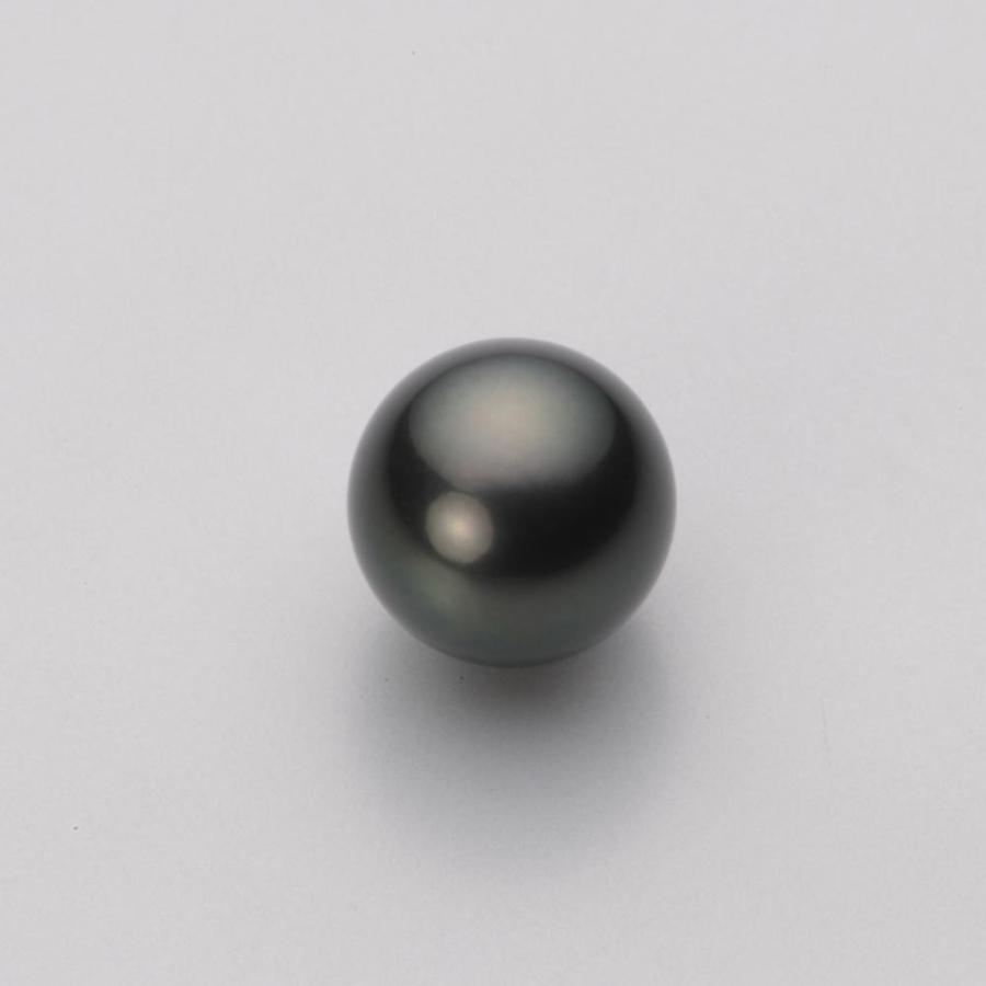 [ムーンレーベル 公式] ブラックパール イヤリング 10mm 黒蝶 真珠 イヤリング K14WG ホワイトゴールド レディース NB00010R21BK0Y12W0の画像