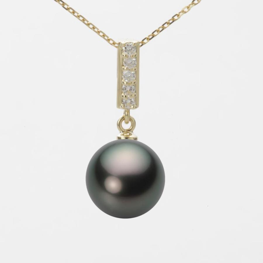 ブラック パール ペンダント トップ 10mm 黒蝶 真珠 ペンダント トップ