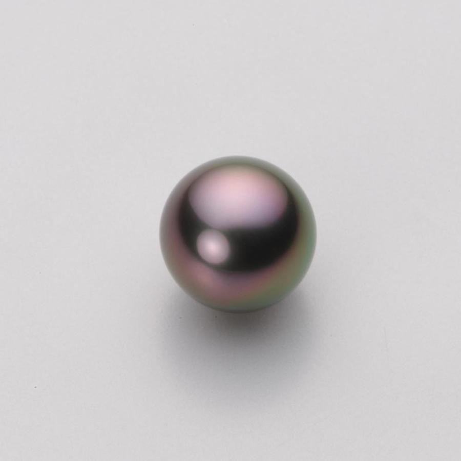 [ムーンレーベル 公式] ブラックパール ネックレス 10mm 黒蝶 真珠 ペンダント K18WG ホワイトゴールド レディース NB00010R21RB0ZB5LWの画像