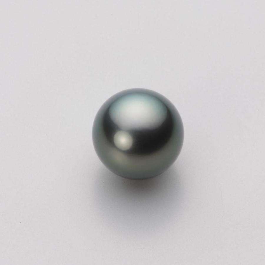 [ムーンレーベル 公式] ブラックパール 10mm 黒蝶 真珠 ペンダント トップ K18WG ホワイトゴールド レディース NB00010R22DG0ZB5LW-Tの画像