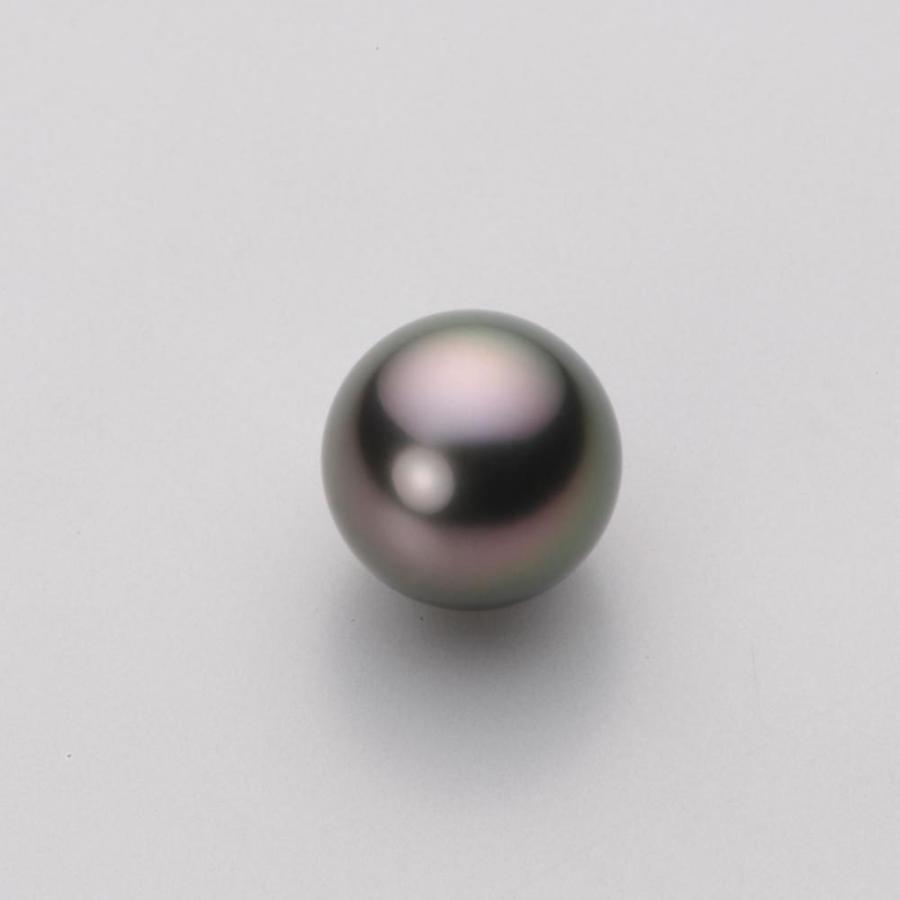 [ムーンレーベル 公式] ブラックパール ネックレス 10mm 黒蝶 真珠 ペンダント K18WG ホワイトゴールド レディース NB00010R22RB01495Wの画像