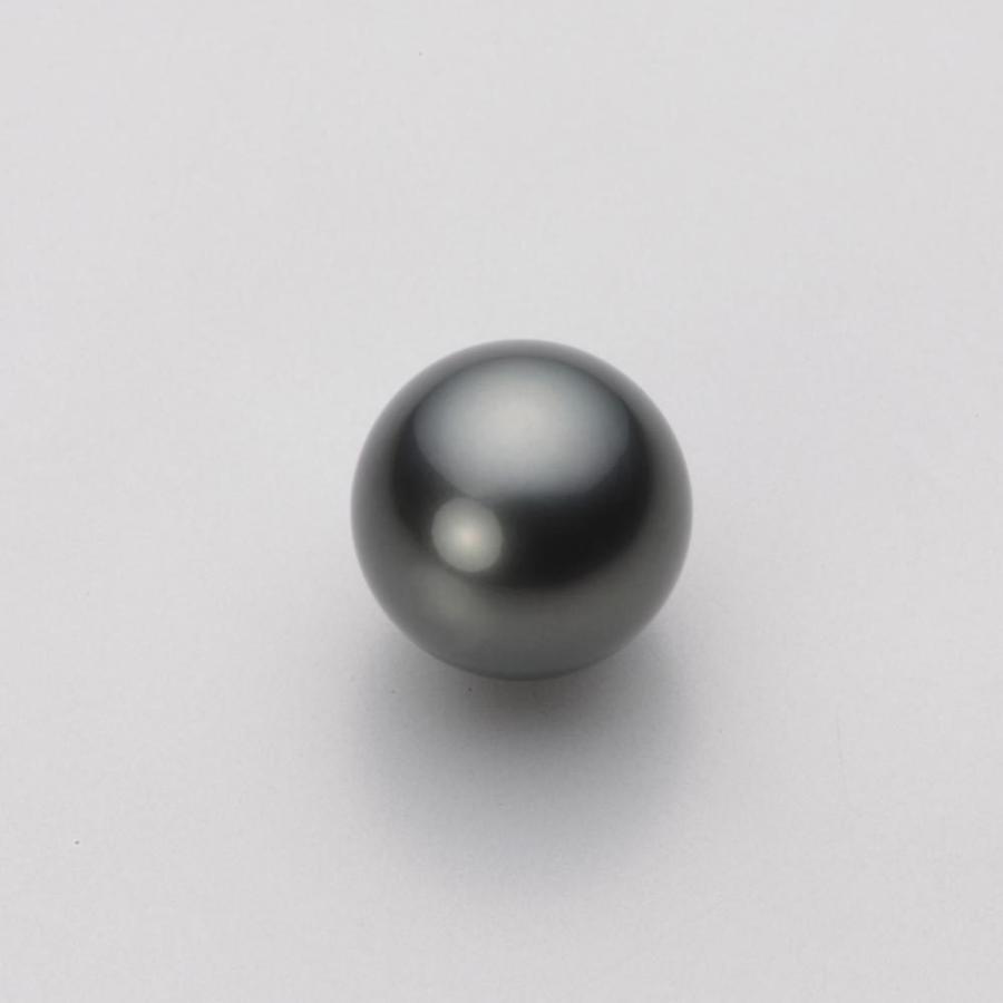 [ムーンレーベル 公式] ブラックパール ネックレス 10mm 黒蝶 真珠 ペンダント K18WG ホワイトゴールド レディース NB00010R23BK0904W0の画像