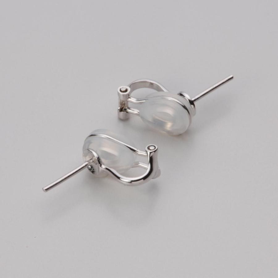 [ムーンレーベル 公式] ブラックパール イヤリング 10mm 黒蝶 真珠 イヤリング K14WG ホワイトゴールド レディース NB00010R23RB0Y04W0の画像