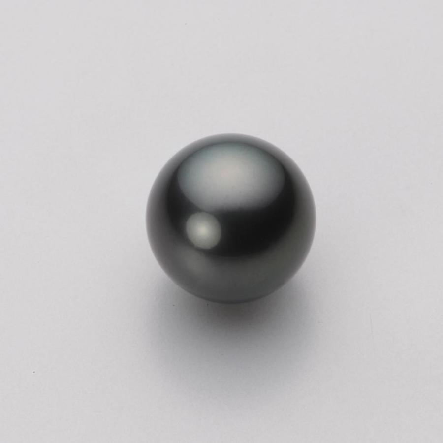 [ムーンレーベル 公式] ブラックパール 11mm 黒蝶 真珠 ペンダント トップ K18WG ホワイトゴールド レディース NB00011R11BK0ZB5LW-Tの画像