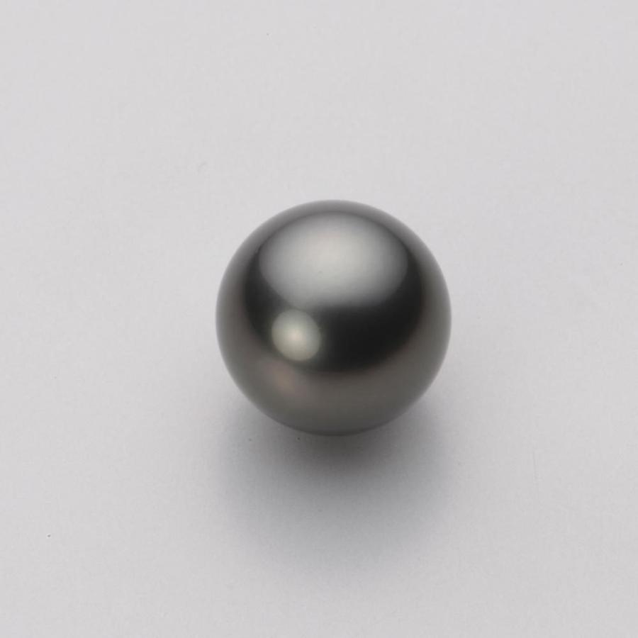 海外販売× 11mm 黒蝶 真珠 ペンダント K18WG ホワイトゴールド