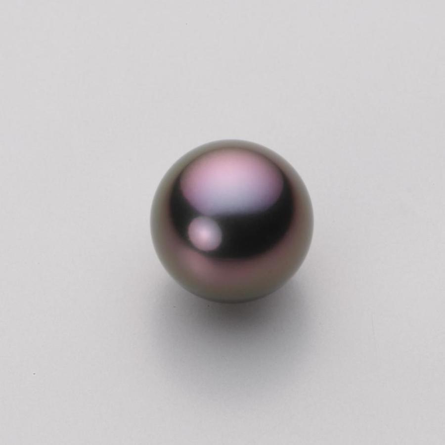 [ムーンレーベル 公式] ブラックパール 11mm 黒蝶 真珠 ペンダント トップ K18 イエローゴールド レディース NB00011R21RB0314Y0-Tの画像