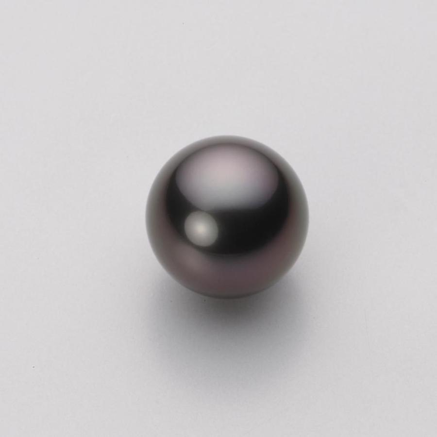 [ムーンレーベル 公式] ブラックパール 11mm 黒蝶 真珠 ペンダント トップ K18 イエローゴールド レディース NB00011R22BK0314Y0-Tの画像