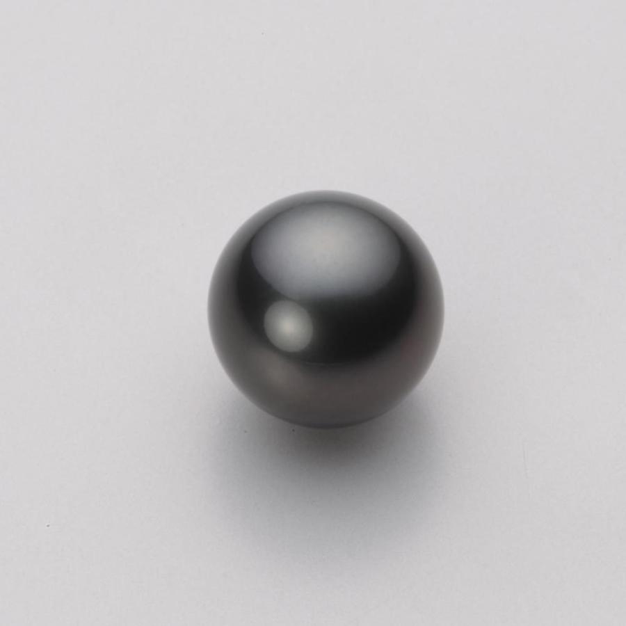[ムーンレーベル 公式] ブラックパール ピアス 11mm 黒蝶 真珠 ピアス K18WG ホワイトゴールド レディース NB00011R23BK0514W0の画像