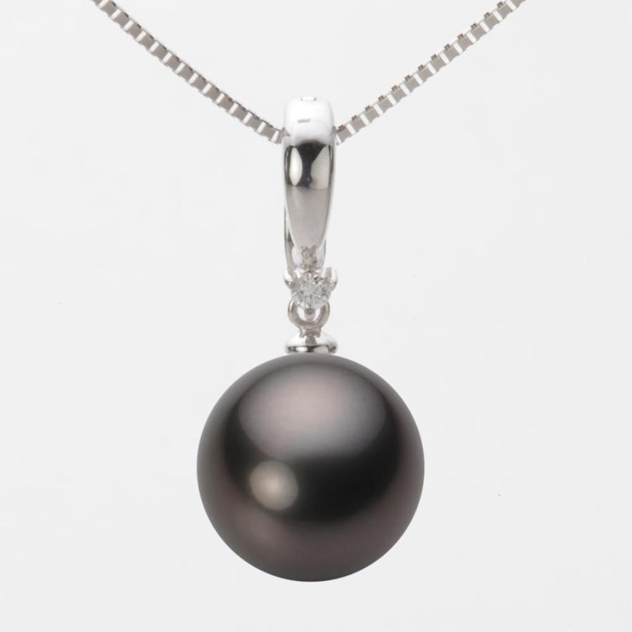 ムーンレーベル 公式] ブラックパール ネックレス 12mm 黒蝶 真珠