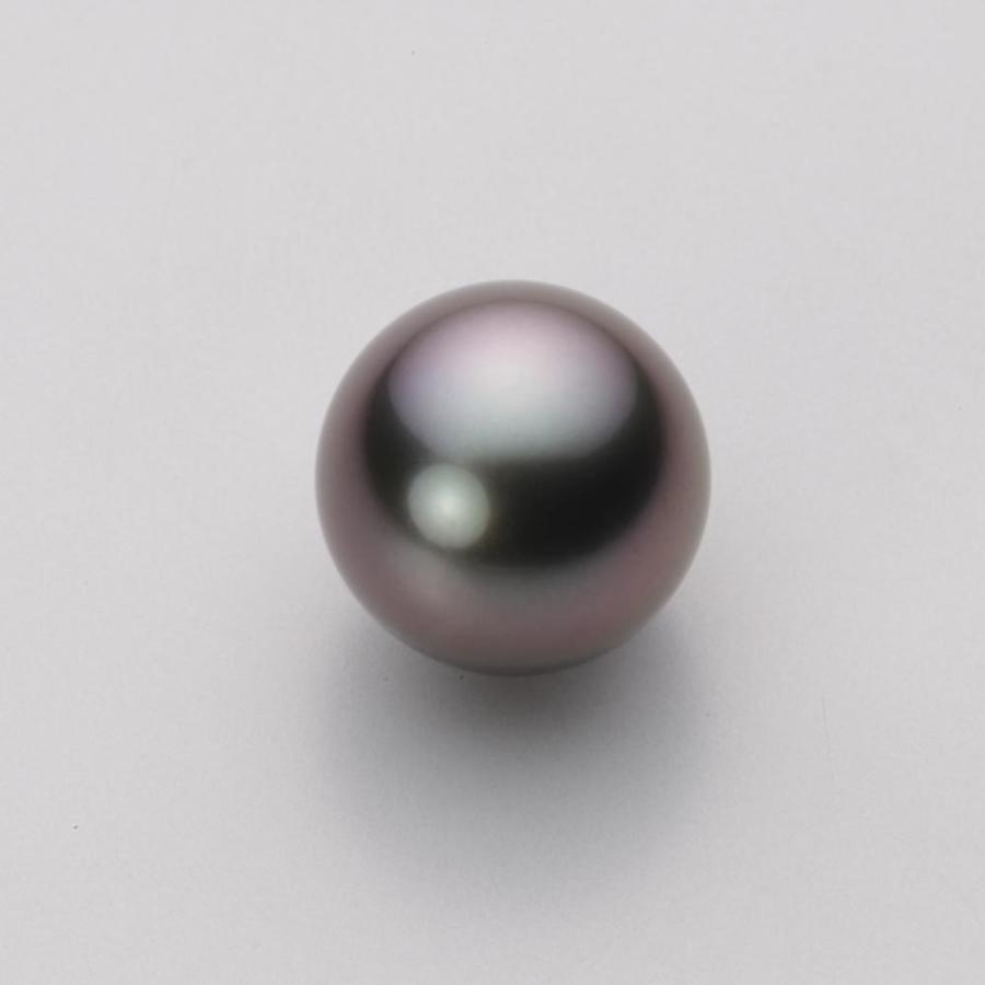 [ムーンレーベル 公式] ブラックパール 12mm 黒蝶 真珠 ペンダント トップ K18WG ホワイトゴールド レディース NB00012R13RB0ZB5LW-Tの画像