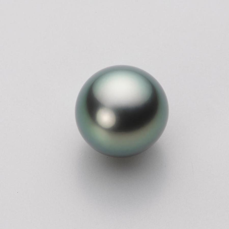 [ムーンレーベル 公式] ブラックパール 12mm 黒蝶 真珠 ペンダント トップ K18WG ホワイトゴールド レディース NB00012R21DG0789W0-Tの画像