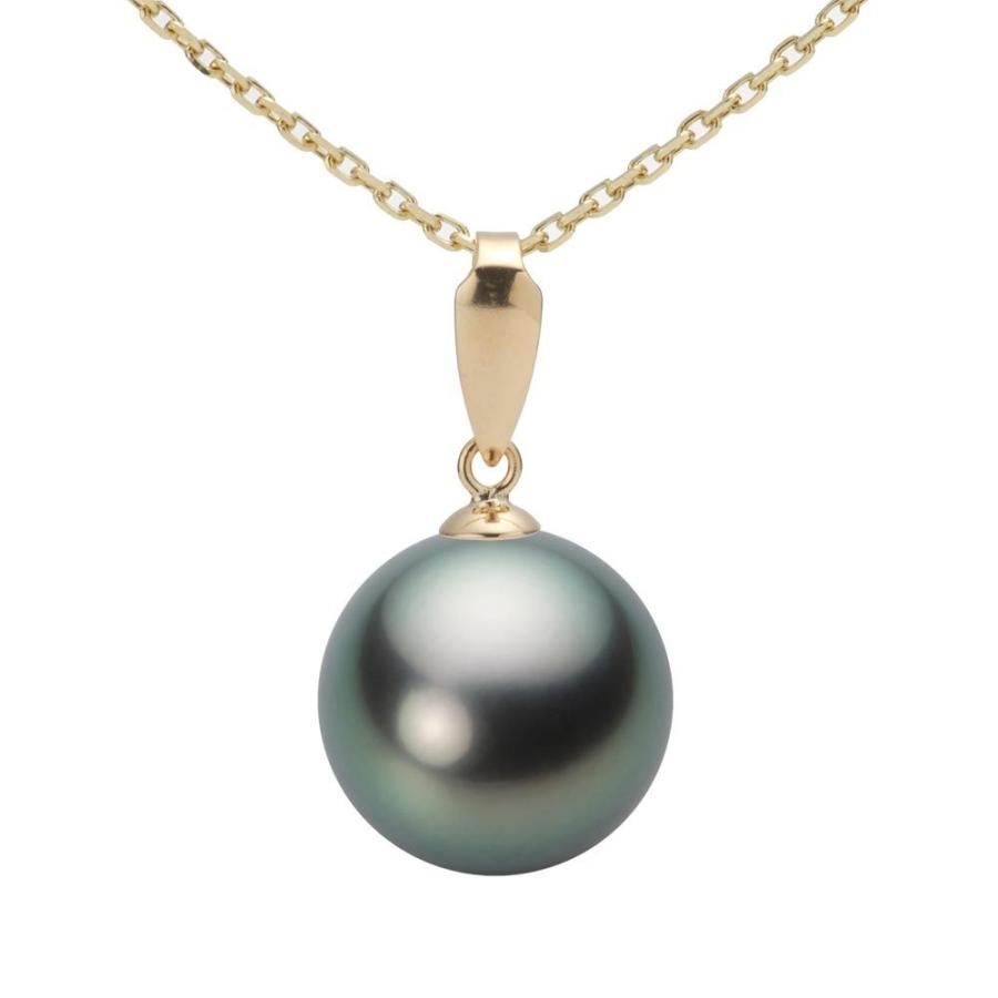 ムーンレーベル 公式] ブラックパール 12mm 黒蝶 真珠 ペンダント