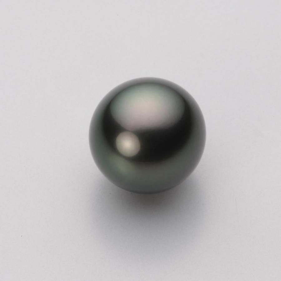 [ムーンレーベル 公式] ブラックパール 12mm 黒蝶 真珠 ペンダント トップ K18WG ホワイトゴールド レディース NB00012R22PC0725W0-Tの画像