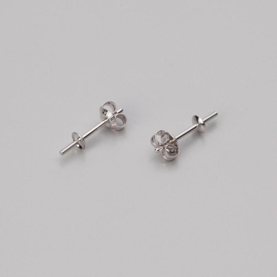 [ムーンレーベル 公式] ブラックパール ピアス 12mm 黒蝶 真珠 ピアス K14WG ホワイトゴールド レディース NB00012R22PC0PA01Wの画像