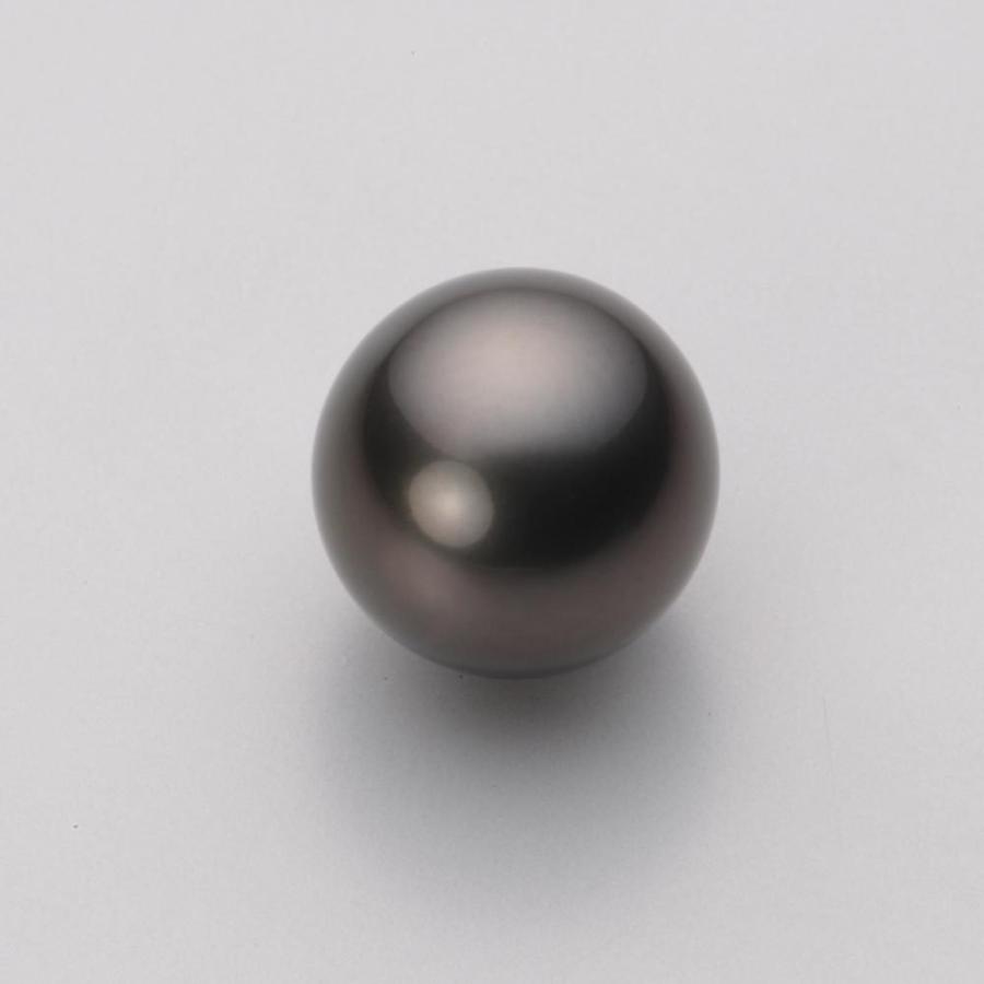 [ムーンレーベル 公式] ブラックパール 12mm 黒蝶 真珠 ペンダント トップ K18WG ホワイトゴールド レディース NB00012R23BK0314W0-Tの画像
