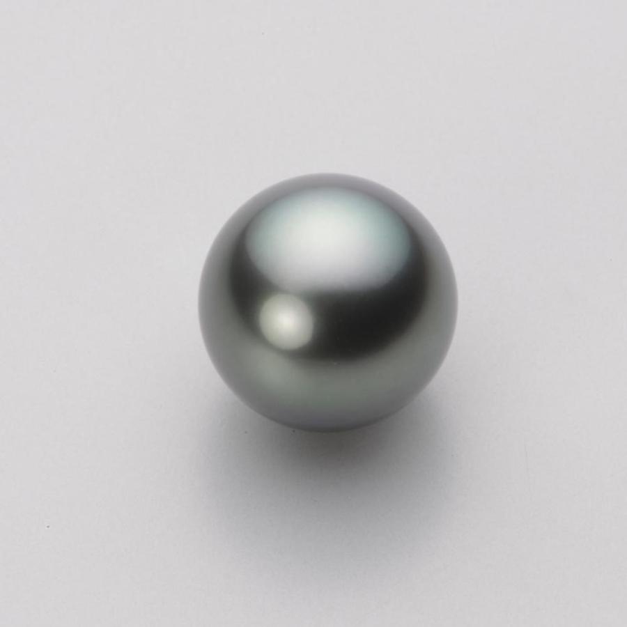 [ムーンレーベル 公式] ブラックパール ネックレス 12mm 黒蝶 真珠 ペンダント K18WG ホワイトゴールド レディース NB00012R23DG0ZB5LWの画像