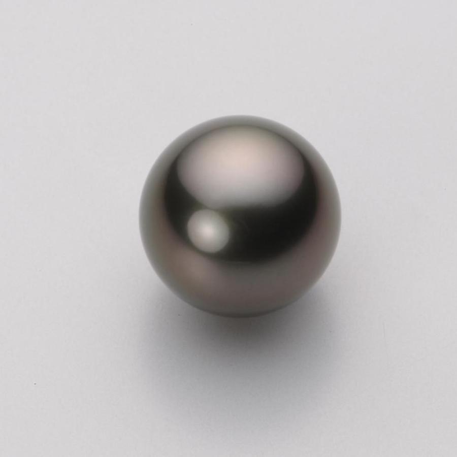 [ムーンレーベル 公式] ブラックパール 13mm 黒蝶 真珠 ペンダント トップ K18WG ホワイトゴールド レディース NB00013R13BK0ZB5LW-Tの画像