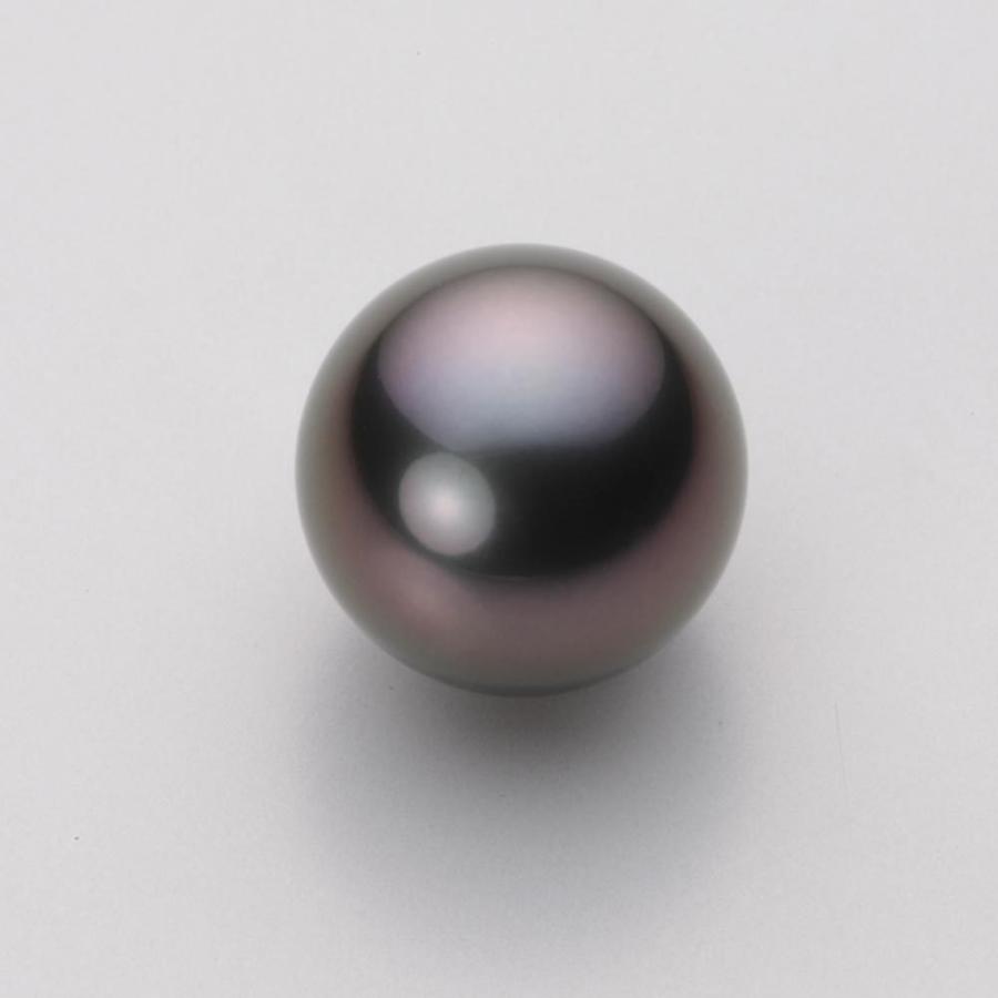 [ムーンレーベル 公式] ブラックパール 13mm 黒蝶 真珠 ペンダント トップ K18WG ホワイトゴールド レディース NB00013R22BK01495W-Tの画像