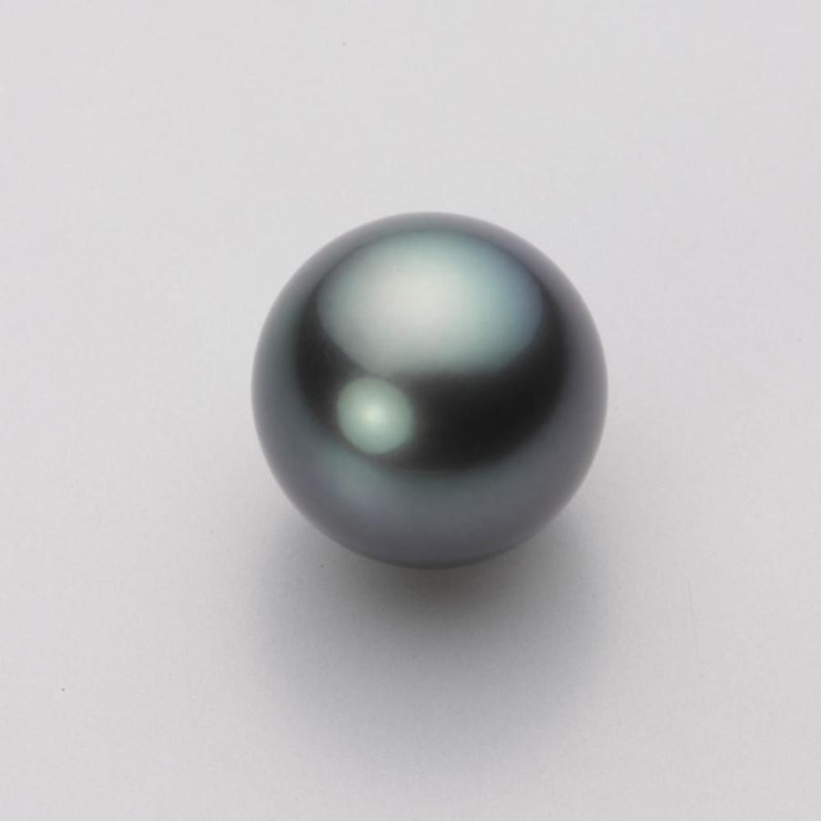 [ムーンレーベル 公式] ブラックパール 13mm 黒蝶 真珠 ペンダント トップ K18 イエローゴールド レディース NB00013R22DG0314Y0-Tの画像