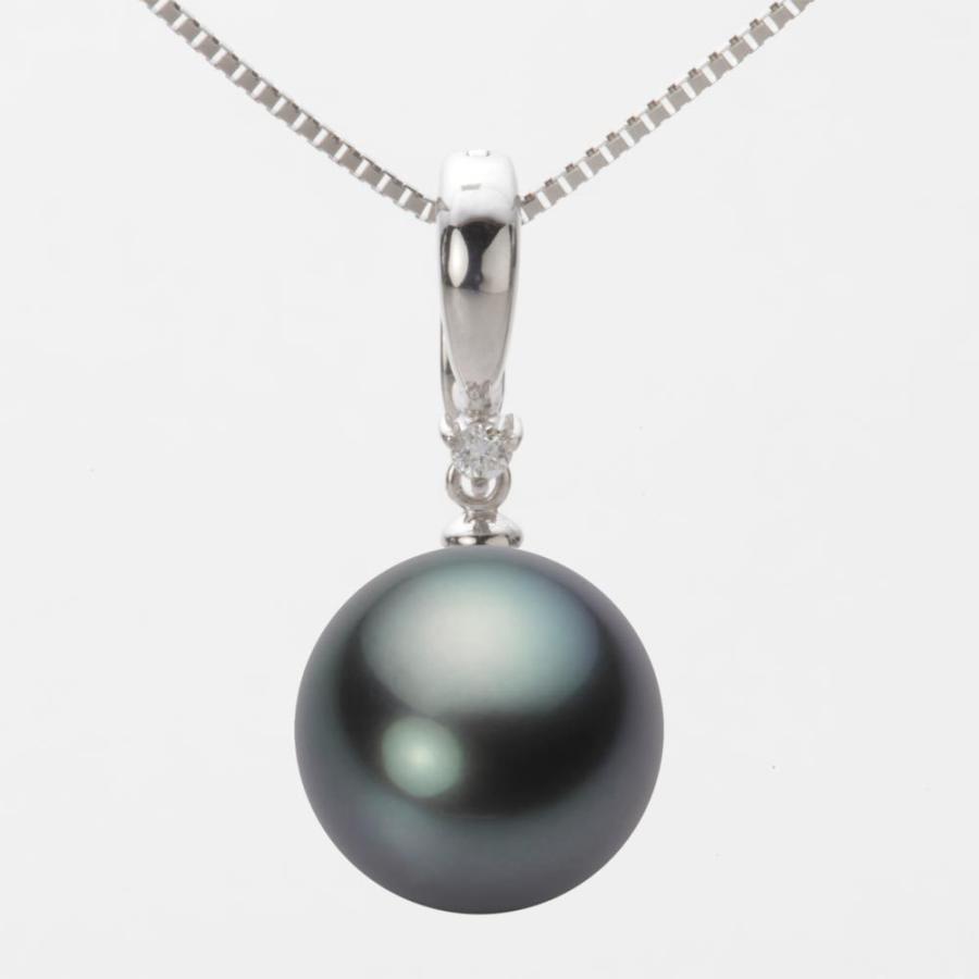 ムーンレーベル 公式] ブラックパール ネックレス 13mm 黒蝶