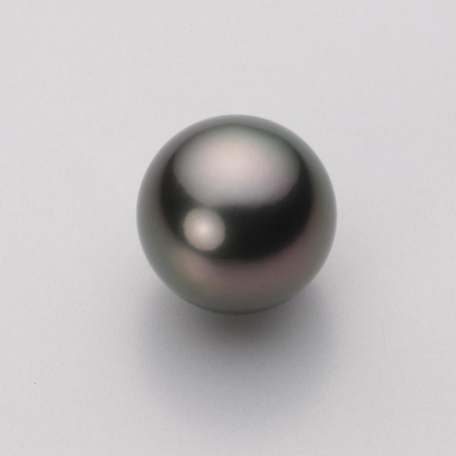 [ムーンレーベル 公式] ブラックパール 13mm 黒蝶 真珠 ペンダント トップ K18WG ホワイトゴールド レディース NB00013R22PC01474W-Tの画像