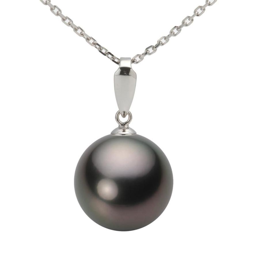 ムーンレーベル 公式] ブラックパール 13mm 黒蝶 真珠 ペンダント