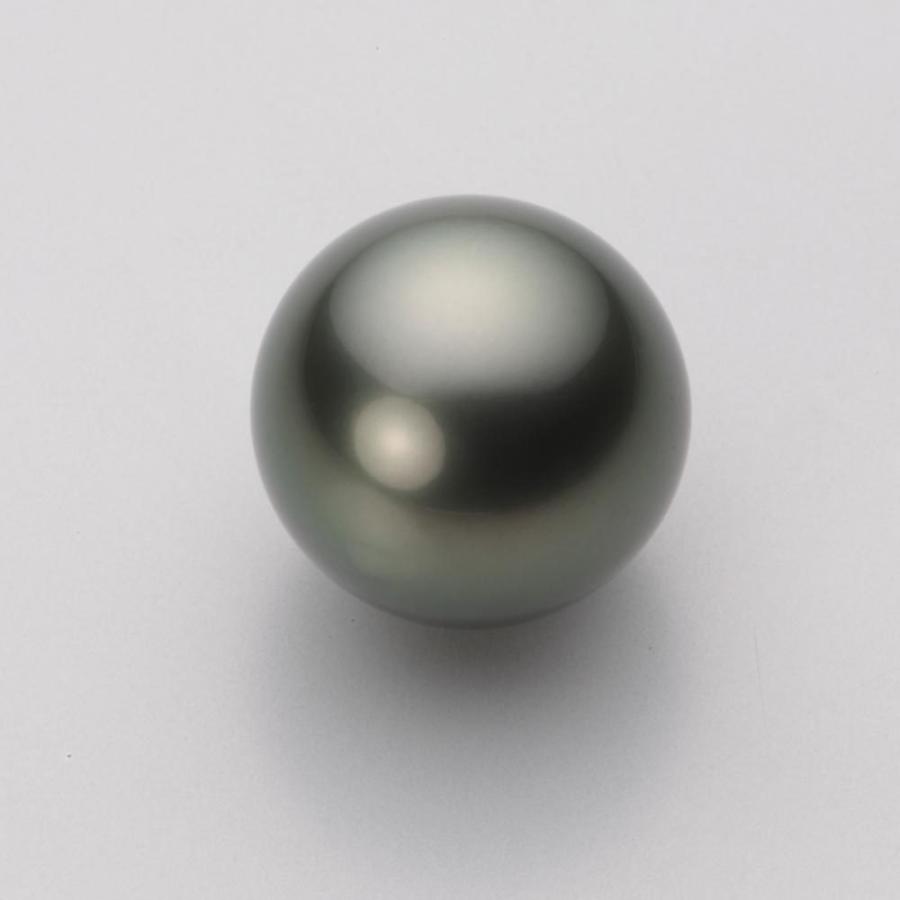 [ムーンレーベル 公式] ブラックパール 14mm 黒蝶 真珠 ペンダント トップ K18WG ホワイトゴールド レディース NB00014R23PC01500W-Tの画像