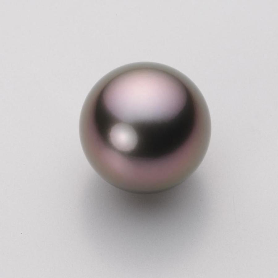 [ムーンレーベル 公式] ブラックパール 14mm 黒蝶 真珠 ペンダント トップ K18 イエローゴールド レディース NB00014R23RB0314Y0-Tの画像