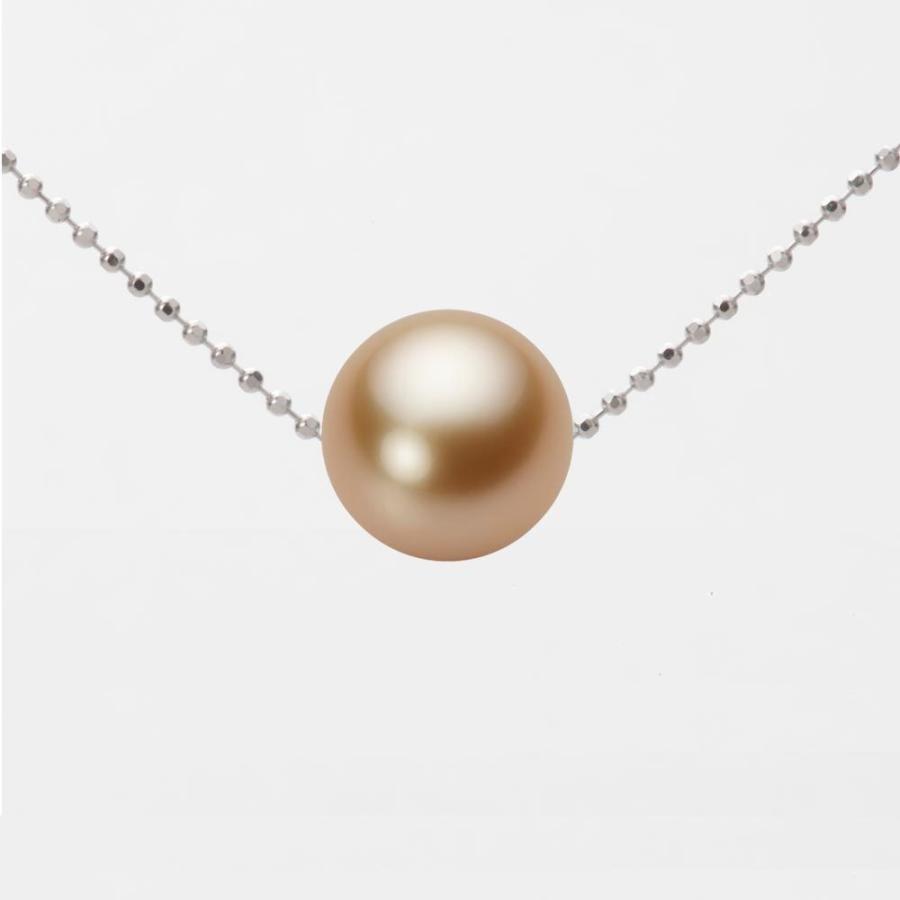 [ムーンレーベル 公式] 南洋真珠 ネックレス 9mm 白蝶 真珠 ペンダント K18WG ホワイトゴールド レディース NW00009R23NG0B01WS