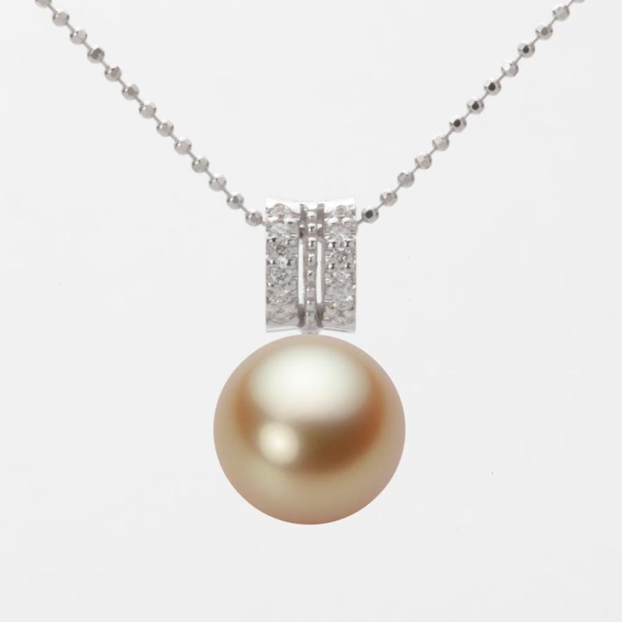 安くて可愛い人気 南洋真珠 ネックレス 10mm 白蝶 真珠 ペンダント
