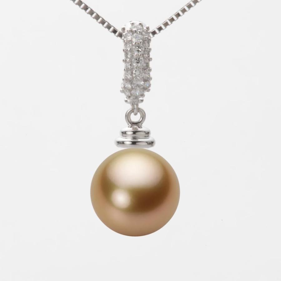 [ムーンレーベル 公式] 南洋真珠 10mm 白蝶 真珠 ペンダント トップ K18WG ホワイトゴールド レディース NW00010R11NG0115W0-T