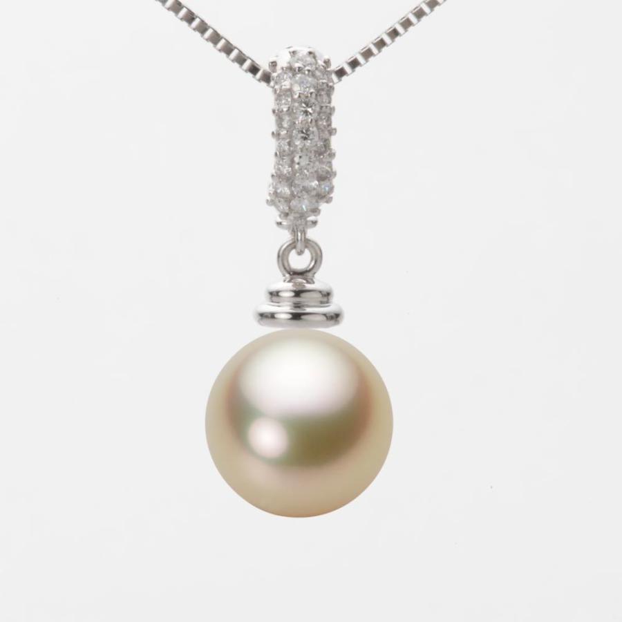 [ムーンレーベル 公式] 南洋真珠 ネックレス 10mm 白蝶 真珠 ペンダント K18WG ホワイトゴールド レディース NW00010R12LG0115W0