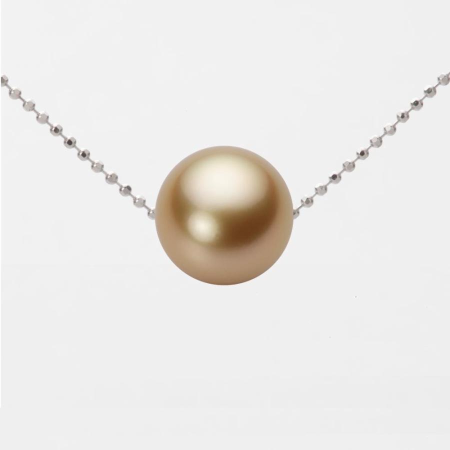 [ムーンレーベル 公式] 南洋真珠 ネックレス 10mm 白蝶 真珠 ペンダント K18WG ホワイトゴールド レディース NW00010R22NG0B01WS